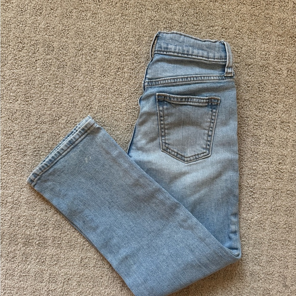 Old navy boys light wash straight leg denim jeans pants size 7 years - Picture 3 of 3